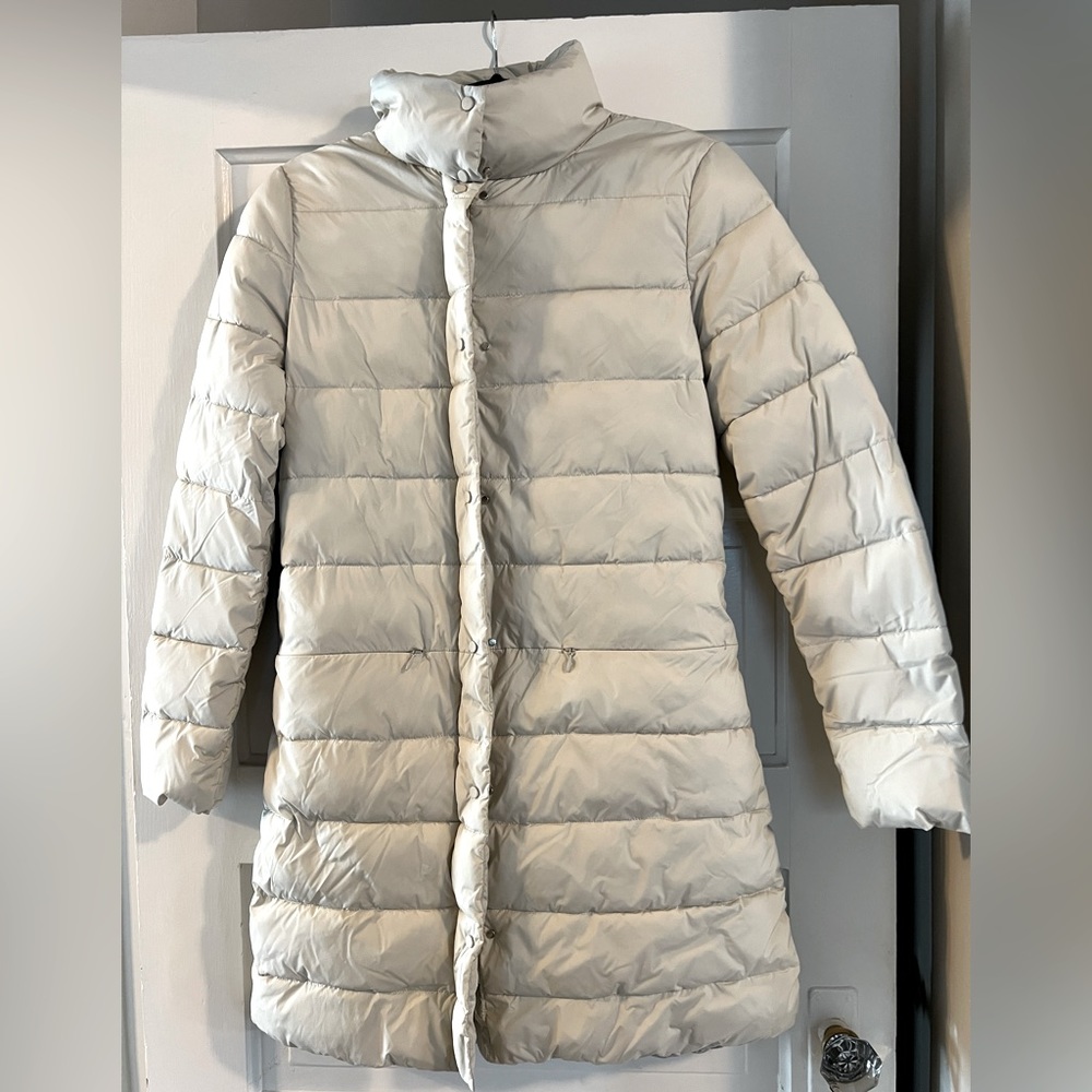 Nau cream down jacket size small